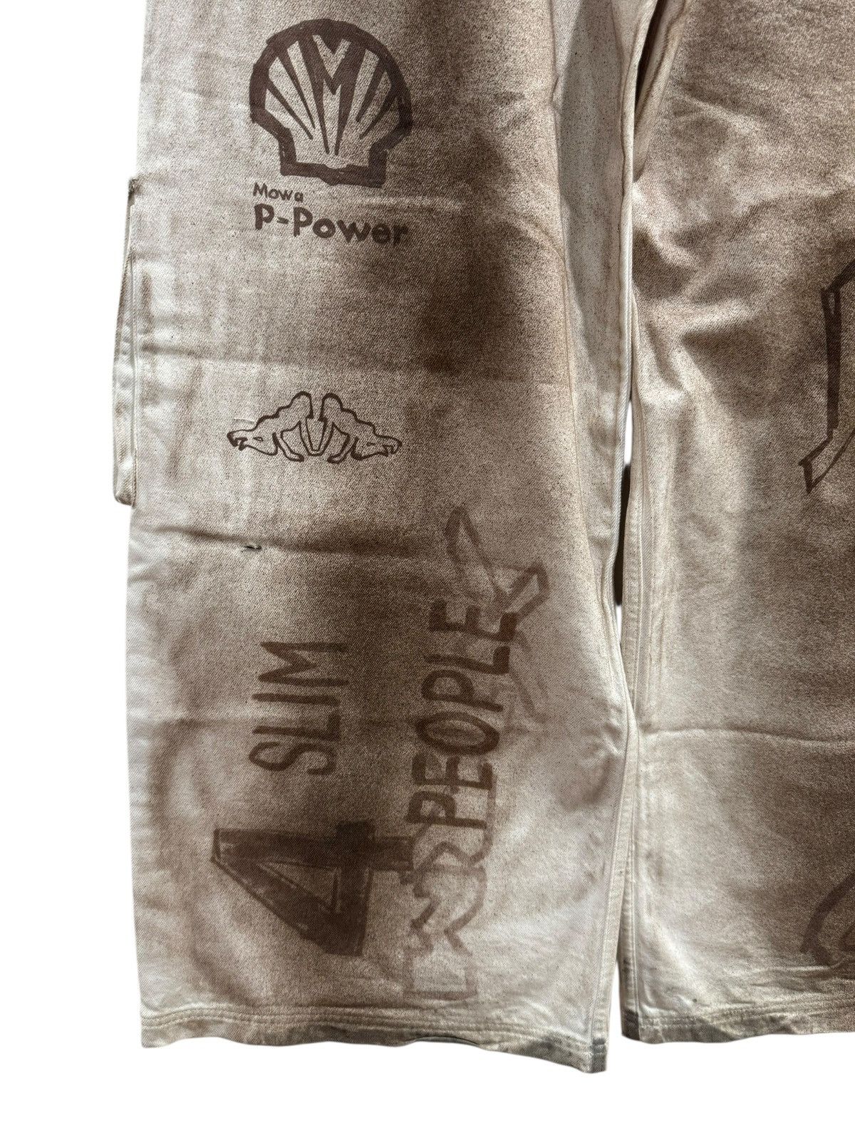 Mowalola Mowalola x Travis Scott Cactus Jack Logo Cargo Pants Ash Size US 32 / EU 48 - 8 Thumbnail