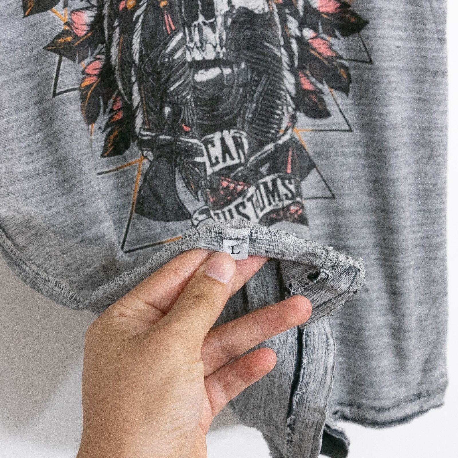 Affliction Vintage Y2K Affliction T Shirt Mens Large - Thin Distressed Size US L / EU 52-54 / 3 - 8 Thumbnail