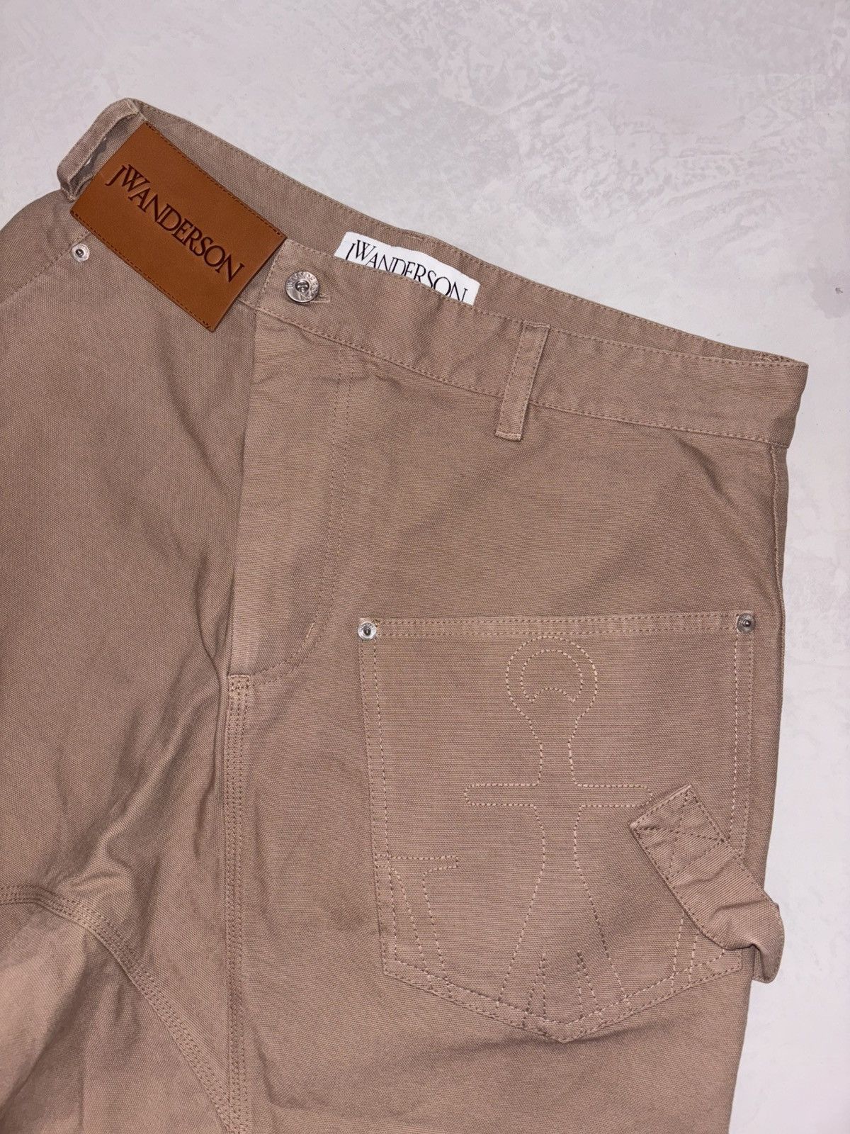 Designer 2024 JWAnderson Twisted Duck Canvas Shorts Size US 32 / EU 48 - 5 Thumbnail