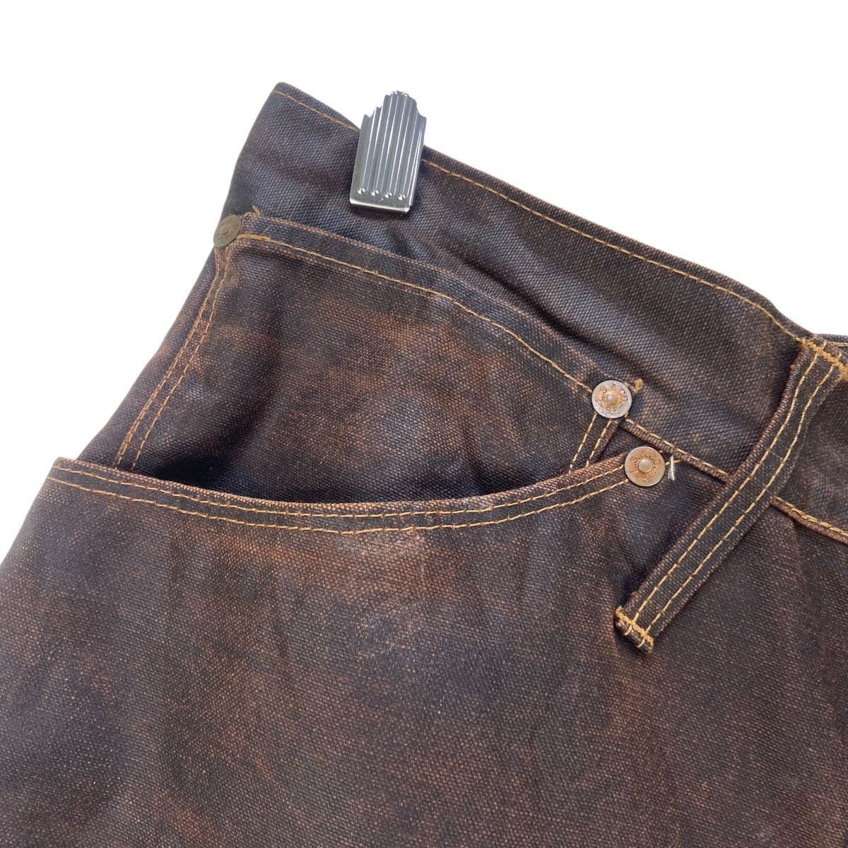 Levi's Vintage Levi’s Made in Italy Buckle Back Pants Size US 29 - 12 Thumbnail