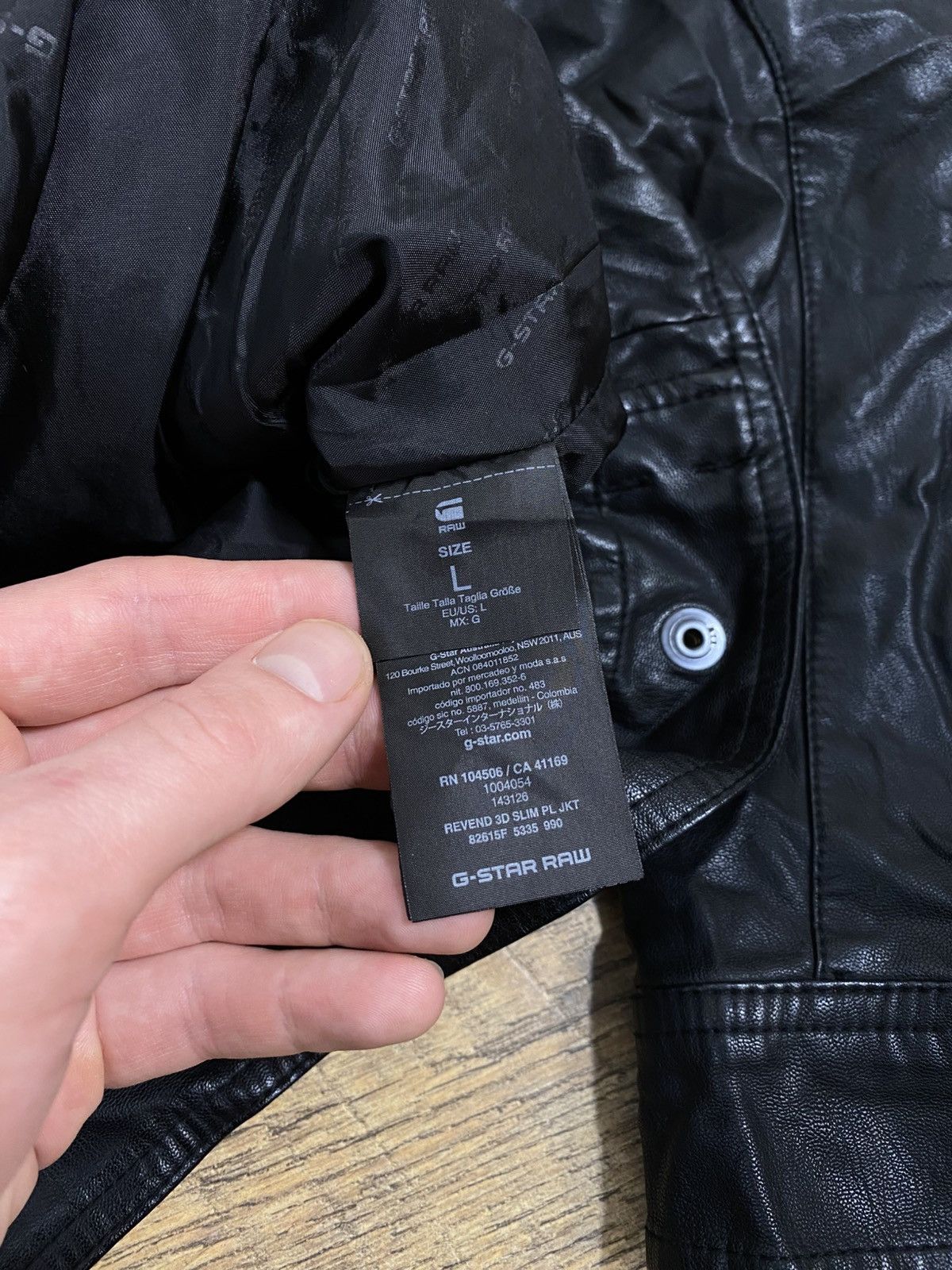 G-Star G-Star RAW Revend 3D Slim Faux Leather Moto Jacket L Size US L / EU 52-54 / 3 - 10 Thumbnail