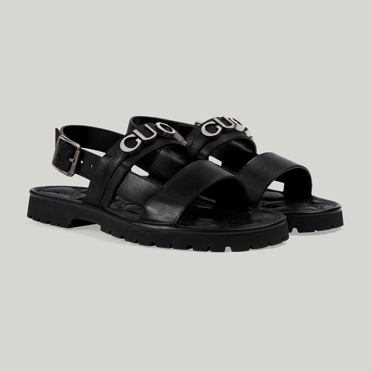 Gucci o1s1wg110225 Sandals in Black Size US 12.5 / EU 45-46 - 2 Thumbnail