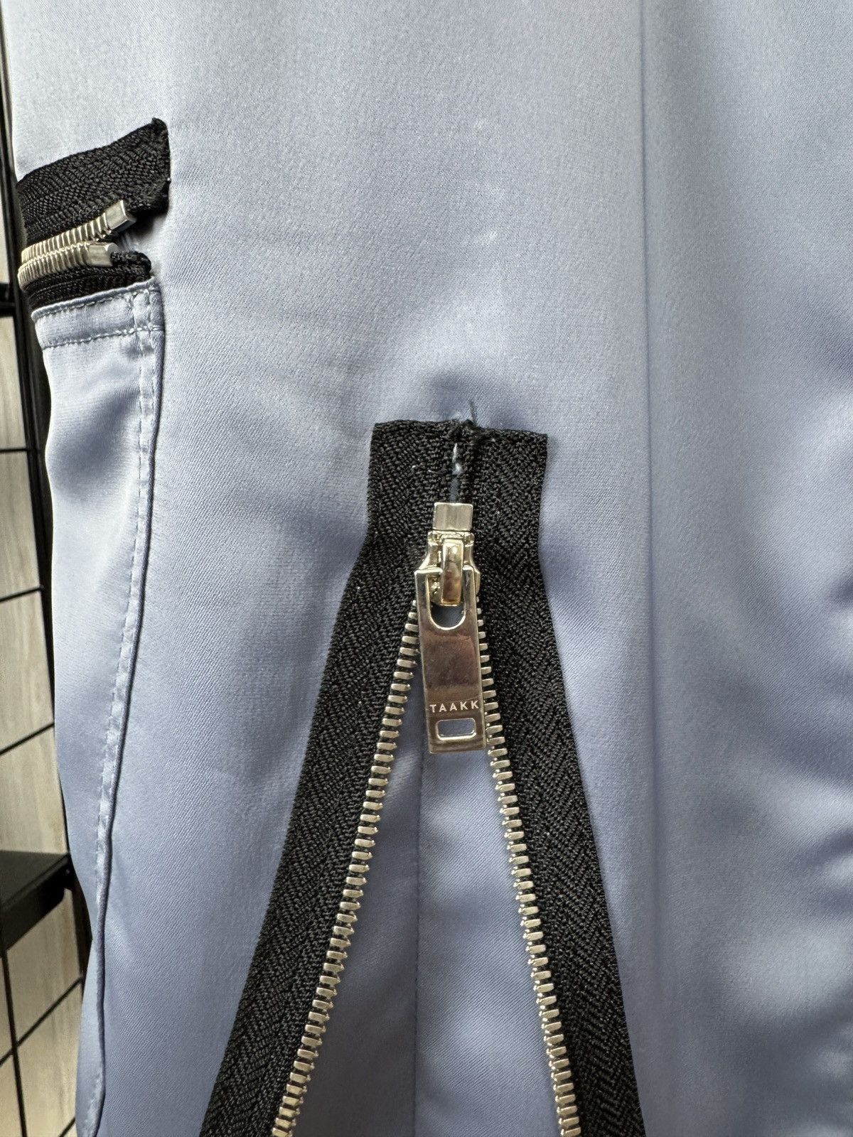 Japanese Brand SS20 TAAKK MULTI ZIPPER NYLON Grey-Blue PANTS y2k cargo Size US 32 / EU 48 - 8 Thumbnail