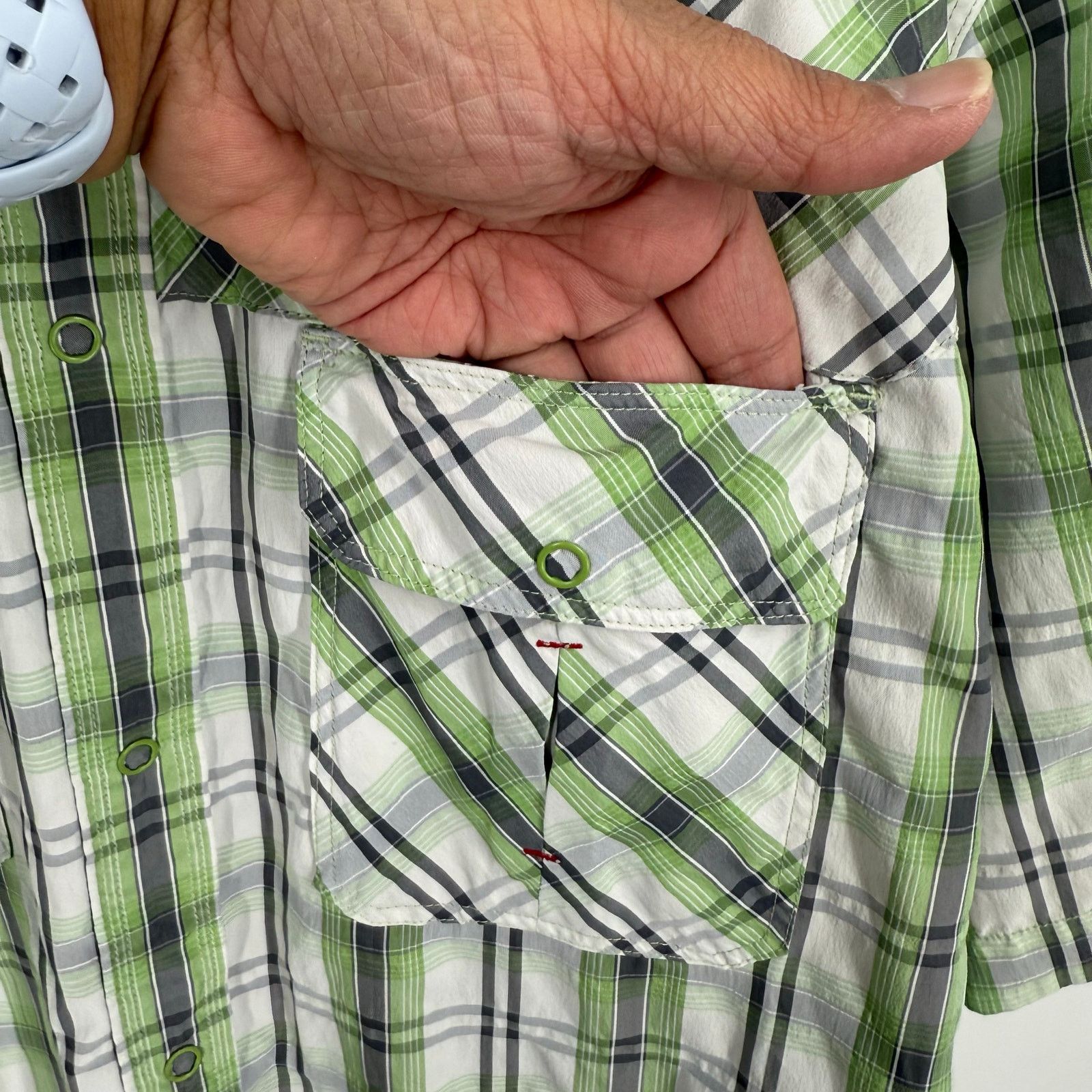 Woolrich Woolen Mills Woolrich Men's Plaid Snap Button Down Casual Dress Shirt XL Size US XL / EU 56 / 4 - 7 Thumbnail