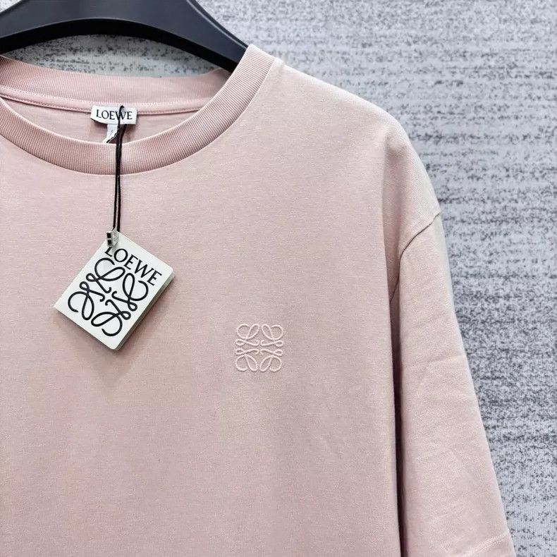 Loewe LOEWE Lotus pink embroidery logo basic short sleeve Size L / US 10 / IT 46 - 3 Thumbnail