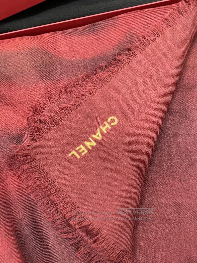 Chanel Chanel 26 vic gift limited cashmere scarf shawl Size ONE SIZE - 4 Thumbnail