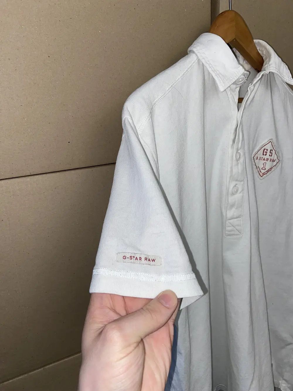 G-Star 🦅RARE VINTAGE G STAR RAW USA TEE POLO SHIRT Y2K DRIP AMERIC Size US L / EU 52-54 / 3 - 13 Thumbnail