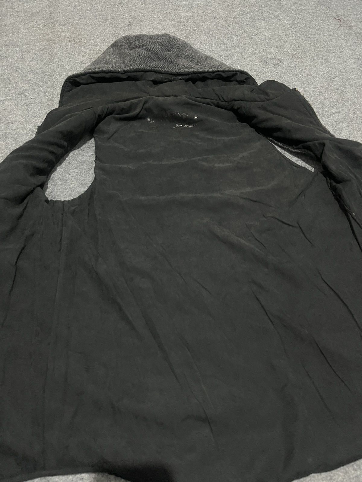 Japanese Brand Japanese Lauren 2Ann Herringbone Wool Blend Hooded Vest Size US M / EU 48-50 / 2 - 8 Thumbnail