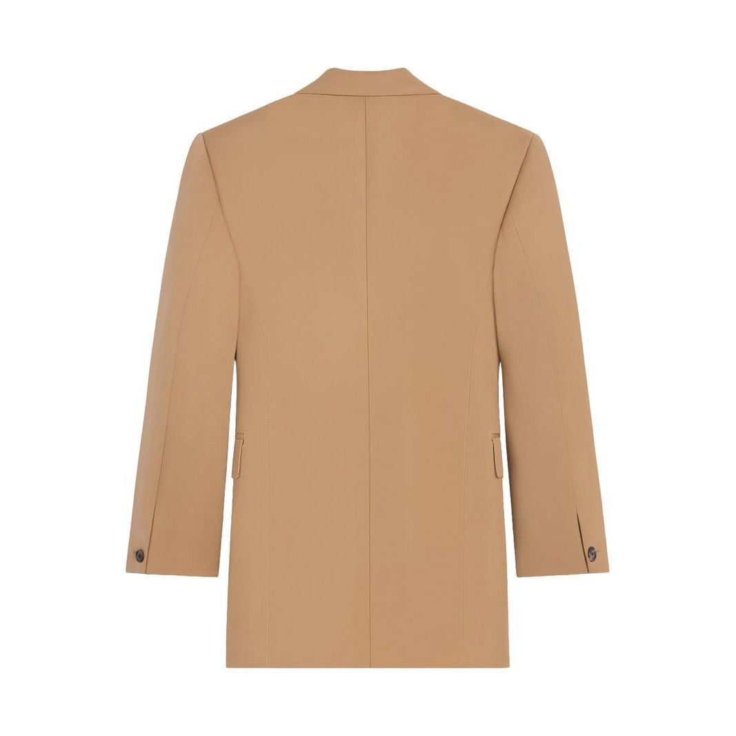 Celine CELINE $3450 Caramel Colonne Wool Jacket New & Authentic (Wo Size M / US 6-8 / IT 42-44 - 2 Thumbnail