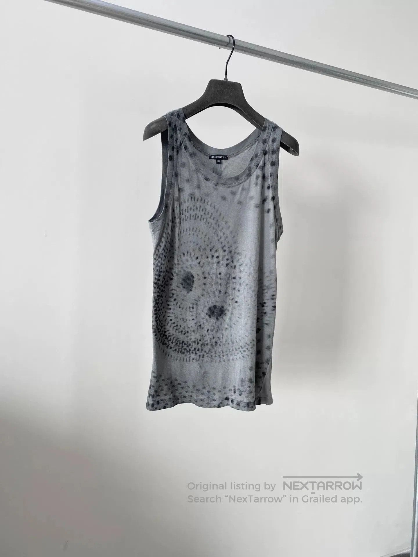 Ann Demeulemeester Ann Demeulemeester Gray Tank Top. Size S / US 4 / IT 40 - 1 Thumbnail
