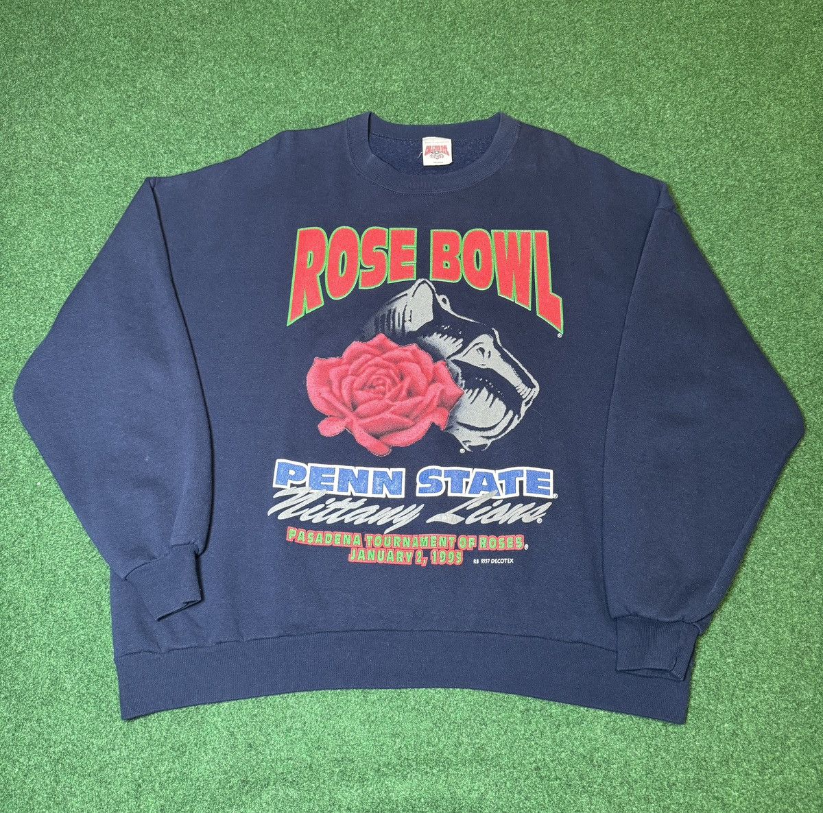 Vtg 90s Penn State Nittany Lions Rose Bowl Boxy Sweatshirt