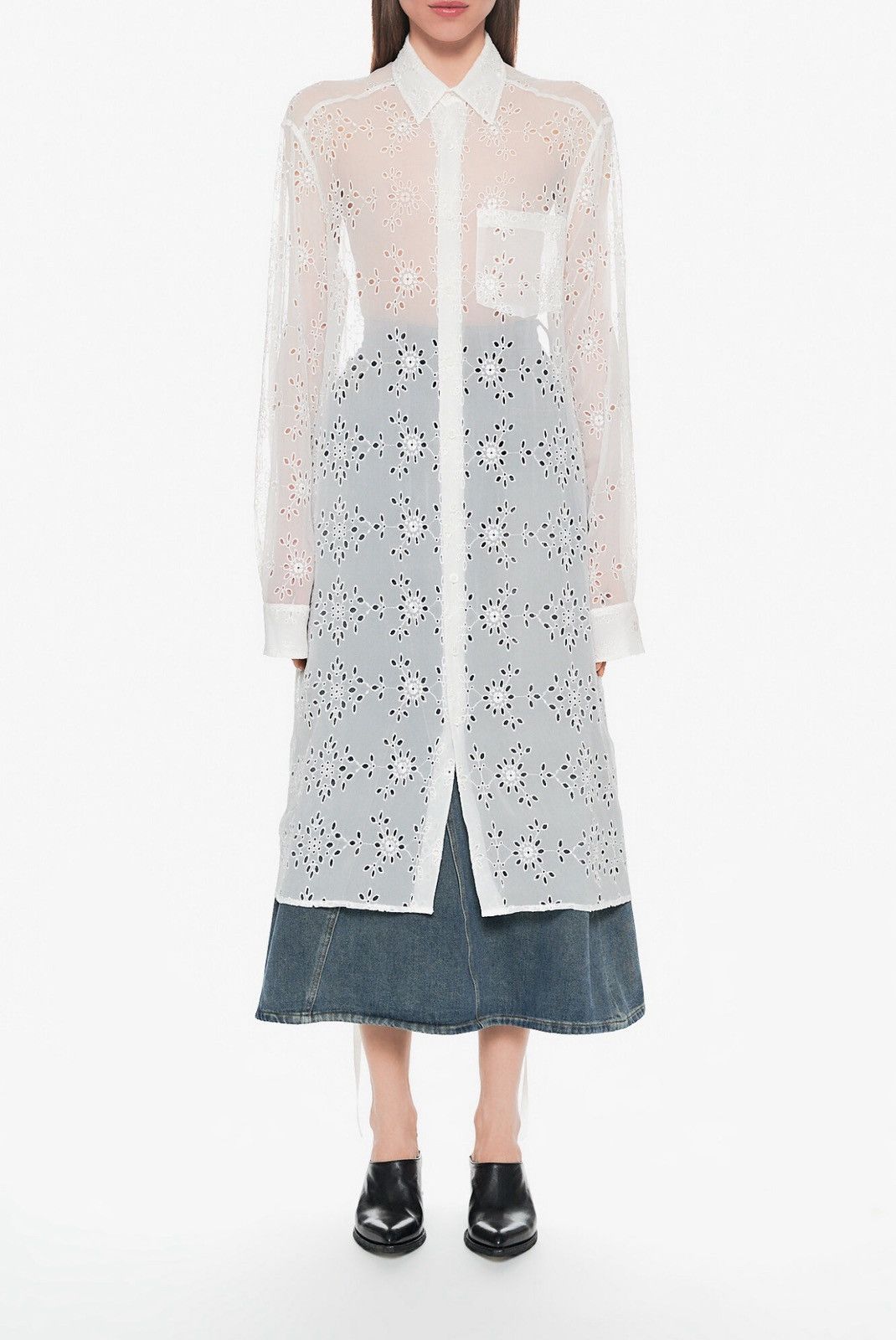 Ann Demeulemeester Last Ann Demeulemeester Gabi Relaxed Long Fit Shirt Size XS / US 0-2 / IT 36-38 - 1 Thumbnail