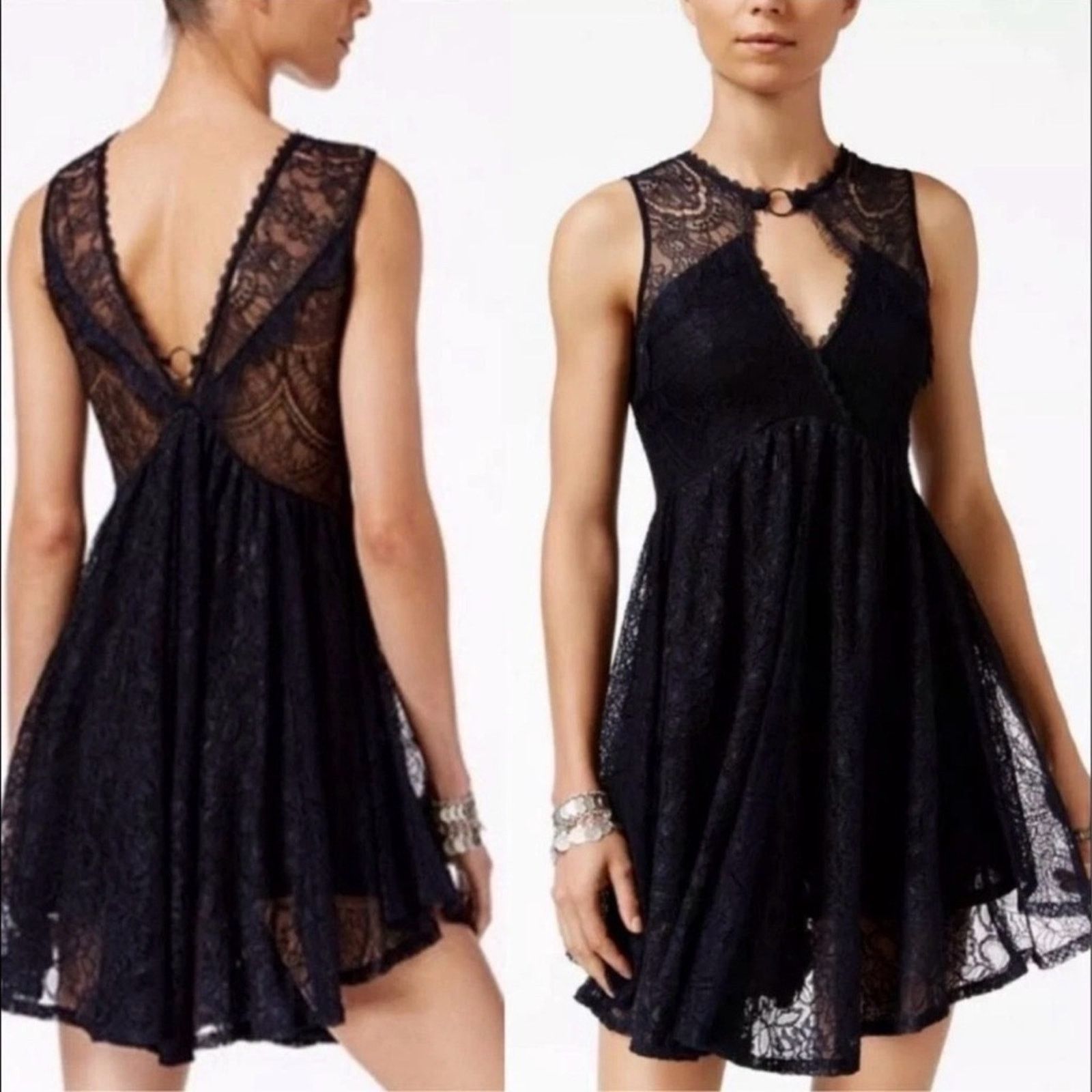 Free People Free People NWT Dont You Dare Lace Mini Dress Womens Small Size S / US 4 / IT 40 - 1 Thumbnail