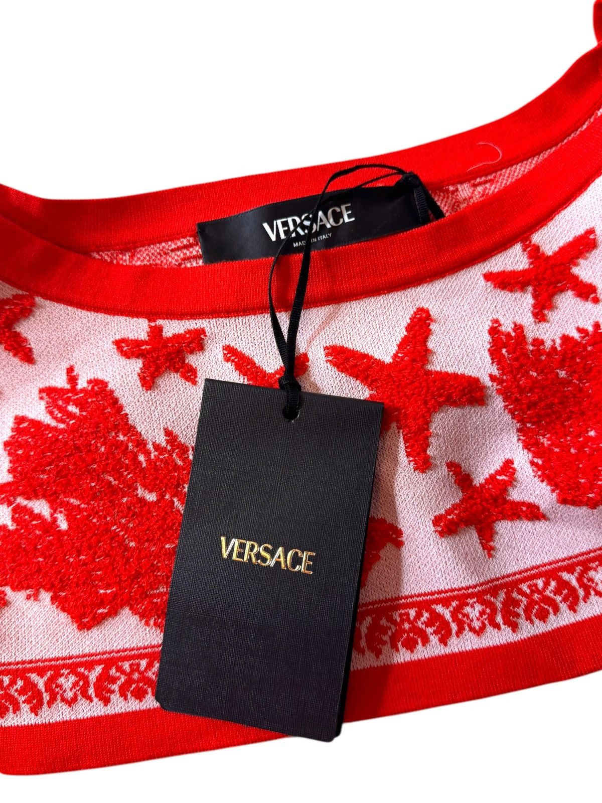 Versace Versace Trésor de la Mer Jacquard Knit Top Size XS / US 0-2 / IT 36-38 - 4 Thumbnail