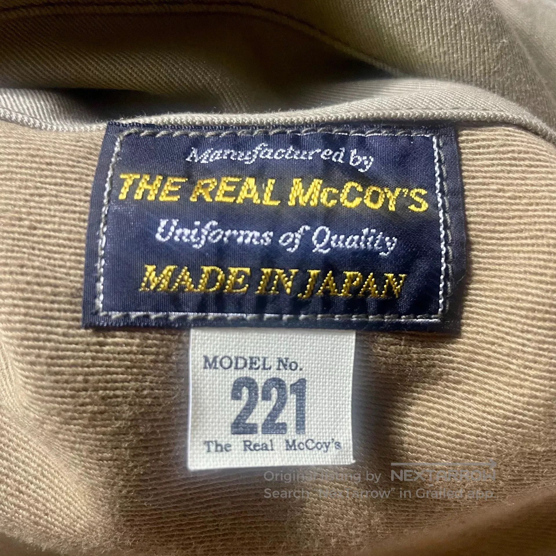 The Real McCoy's The Real McCoy's Tankers Jacket. Size US XS / EU 42 / 0 - 4 Thumbnail