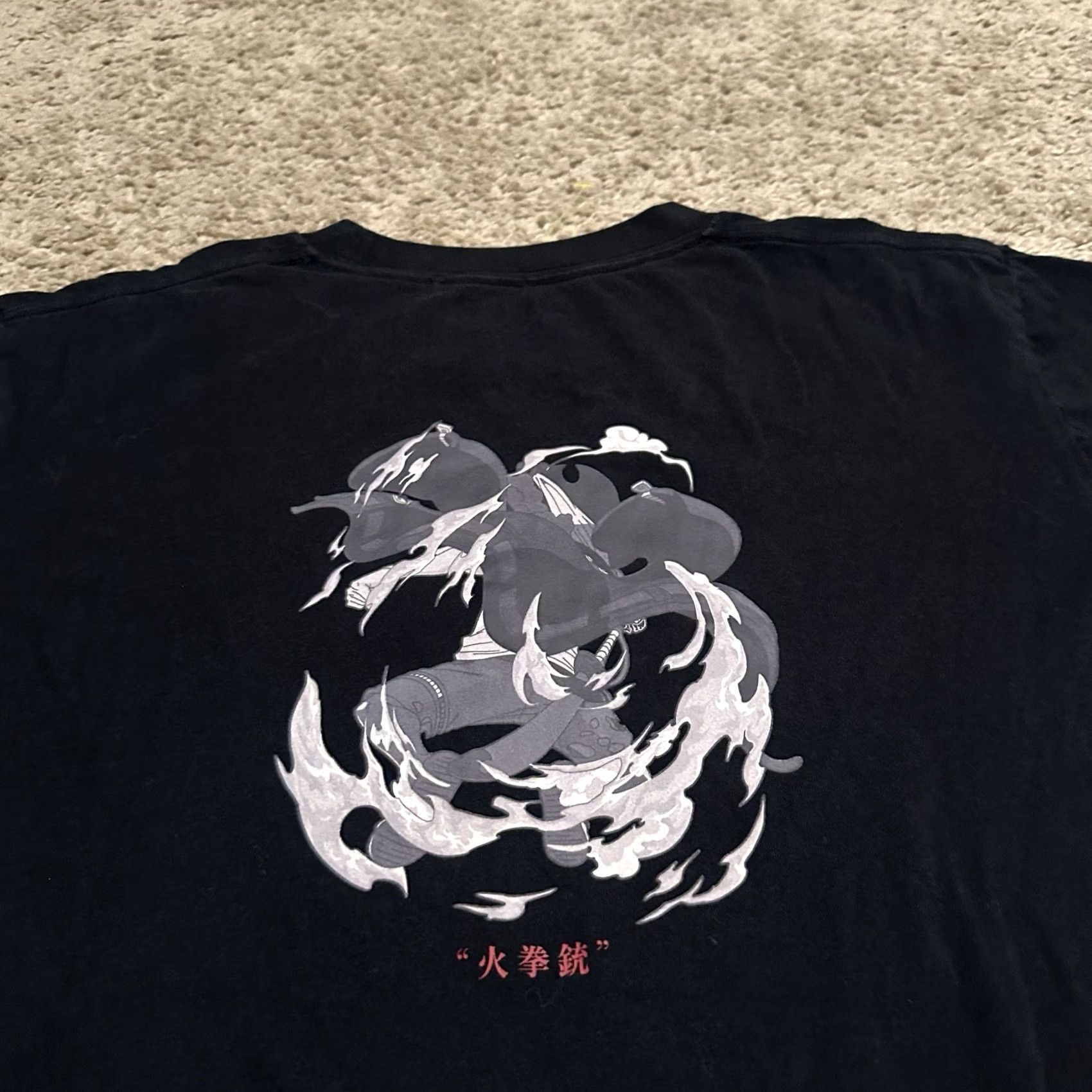 Uniqlo VINTAGE? One Piece Shirt Uniqlo Mens M Black Short Sleeve Graphic Print Crew Neck Anime Size US M / EU 48-50 / 2 - 5 Thumbnail