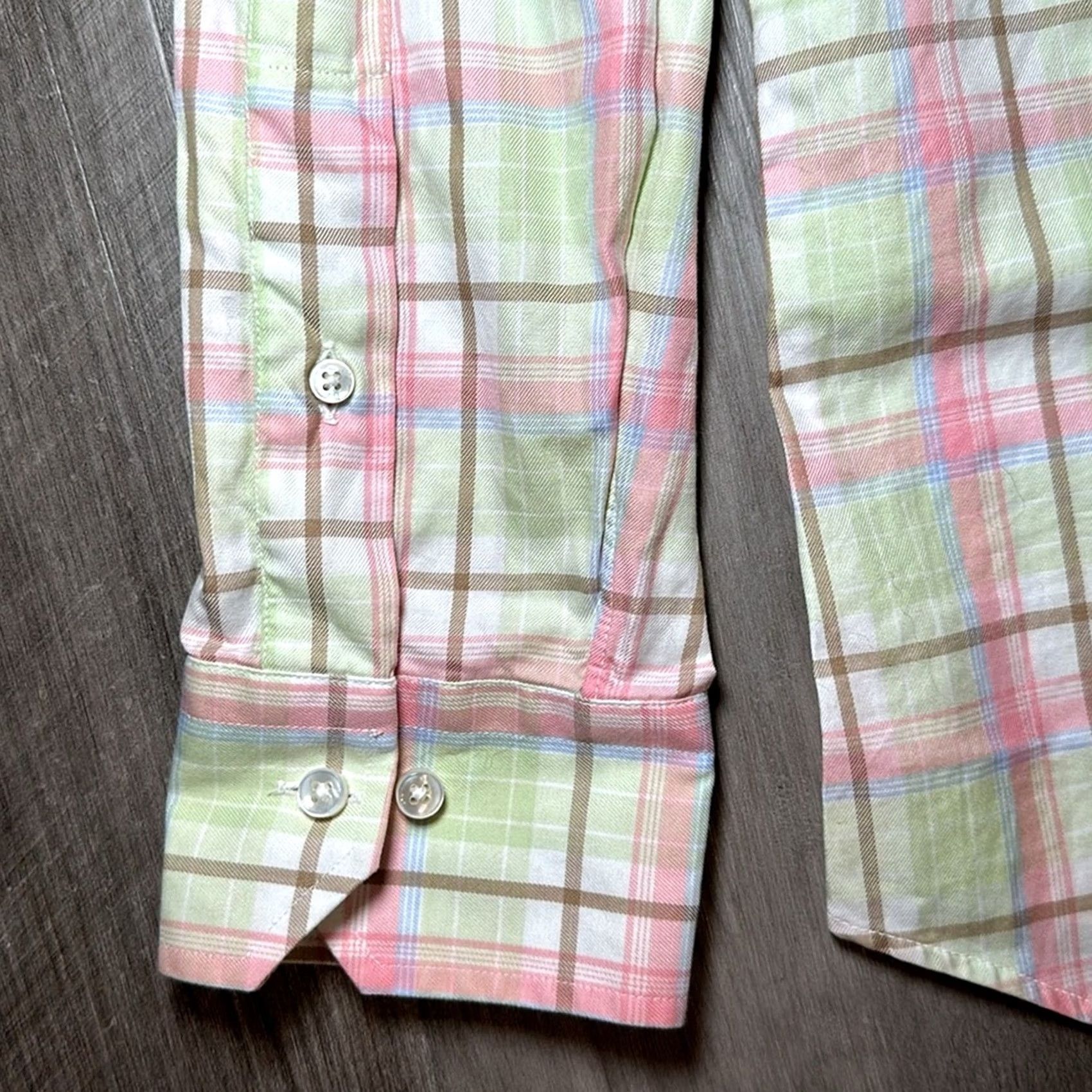 Robert Talbott Robert Talbott Estate Button-Up Shirt Long Sleeve L Mens Green Plaid Size US L / EU 52-54 / 3 - 4 Thumbnail
