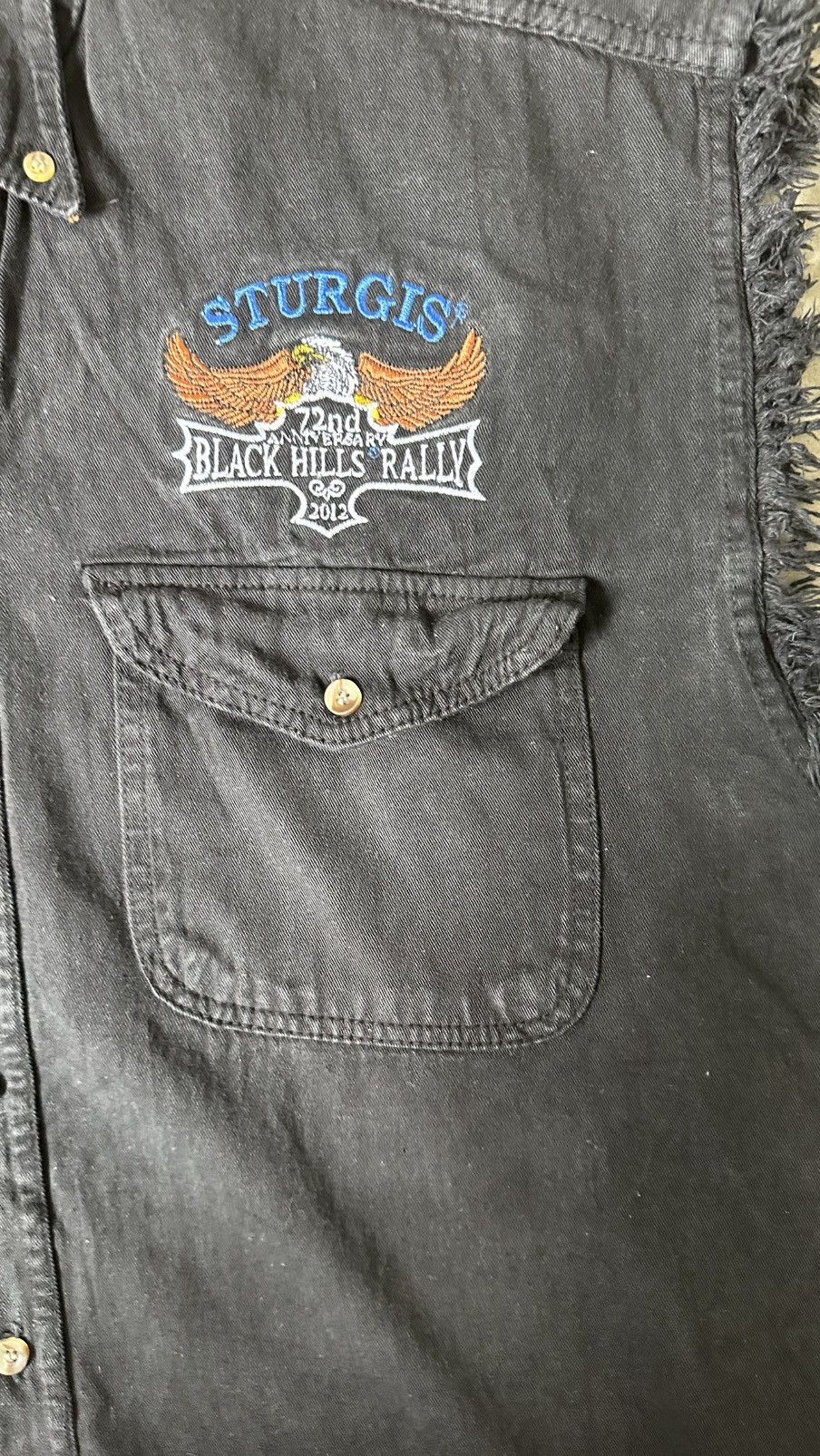Vintage VINTAGE BIKERS DESIGN STURGIS RALLY SLEEVELESS SHIRT Size US XL / EU 56 / 4 - 4 Thumbnail
