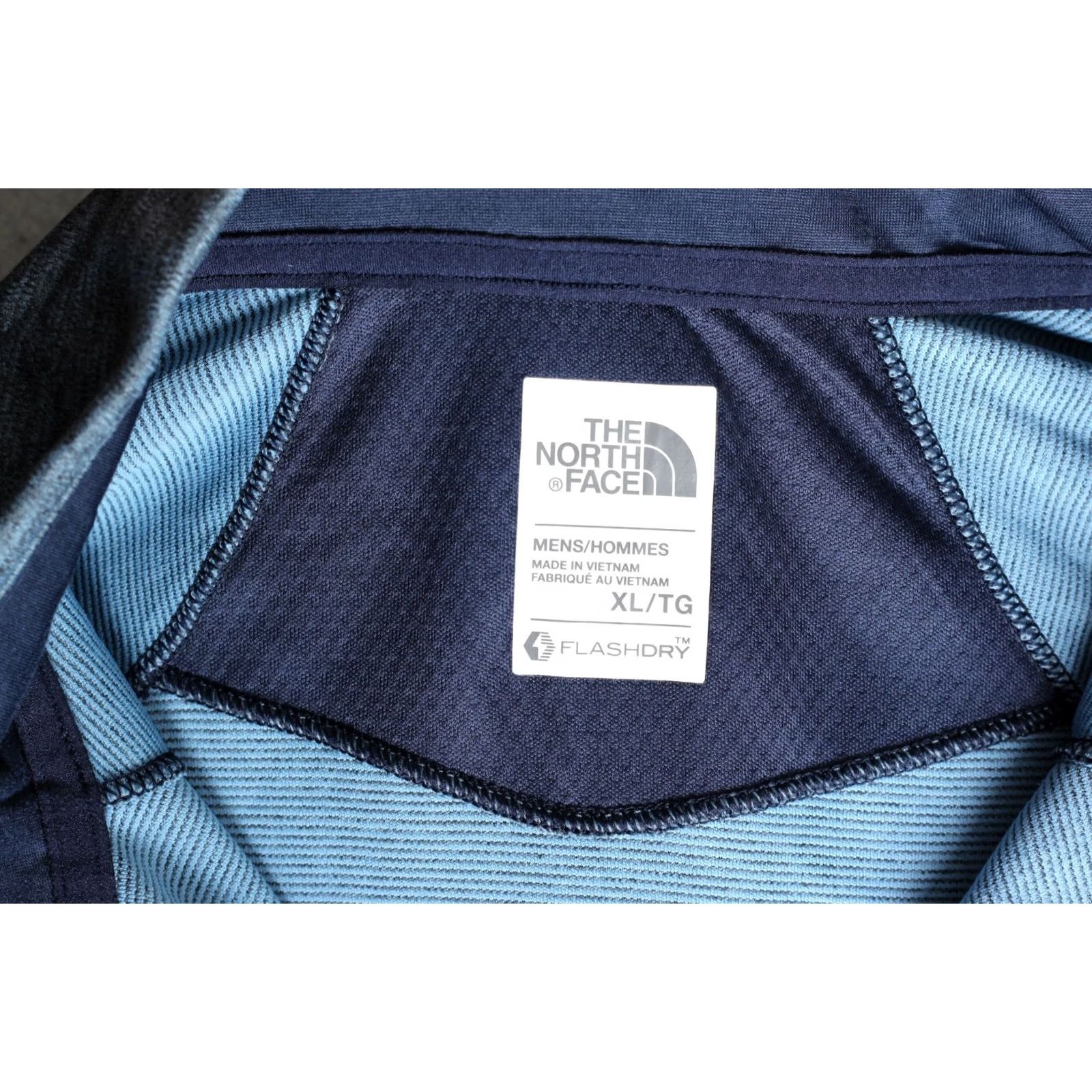 The North Face THE NORTH FACE FLASHDRY Half Zip Top Active Wear Men XL Melange Blue Size US XL / EU 56 / 4 - 6 Thumbnail
