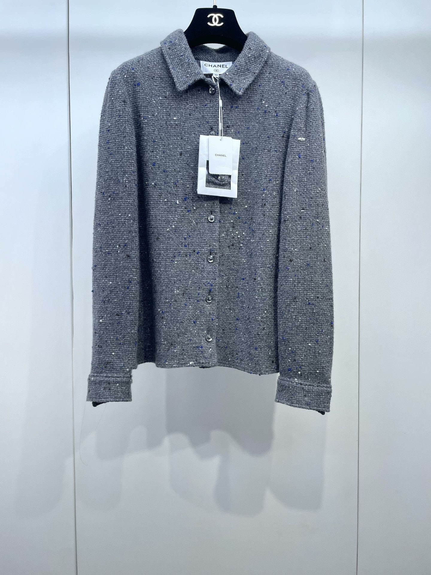 Chanel Chanel 24A Lion Buckle Tweed Shirt Size US M / EU 48-50 / 2 - 1 Thumbnail