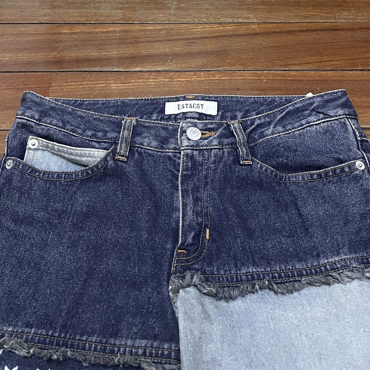 Hysteric Glamour × Japanese Brand × Vintage Rare Vintage Japanese Brand Estacot Hagi Flared Jeans 1990s Size US 29 - 3 Thumbnail