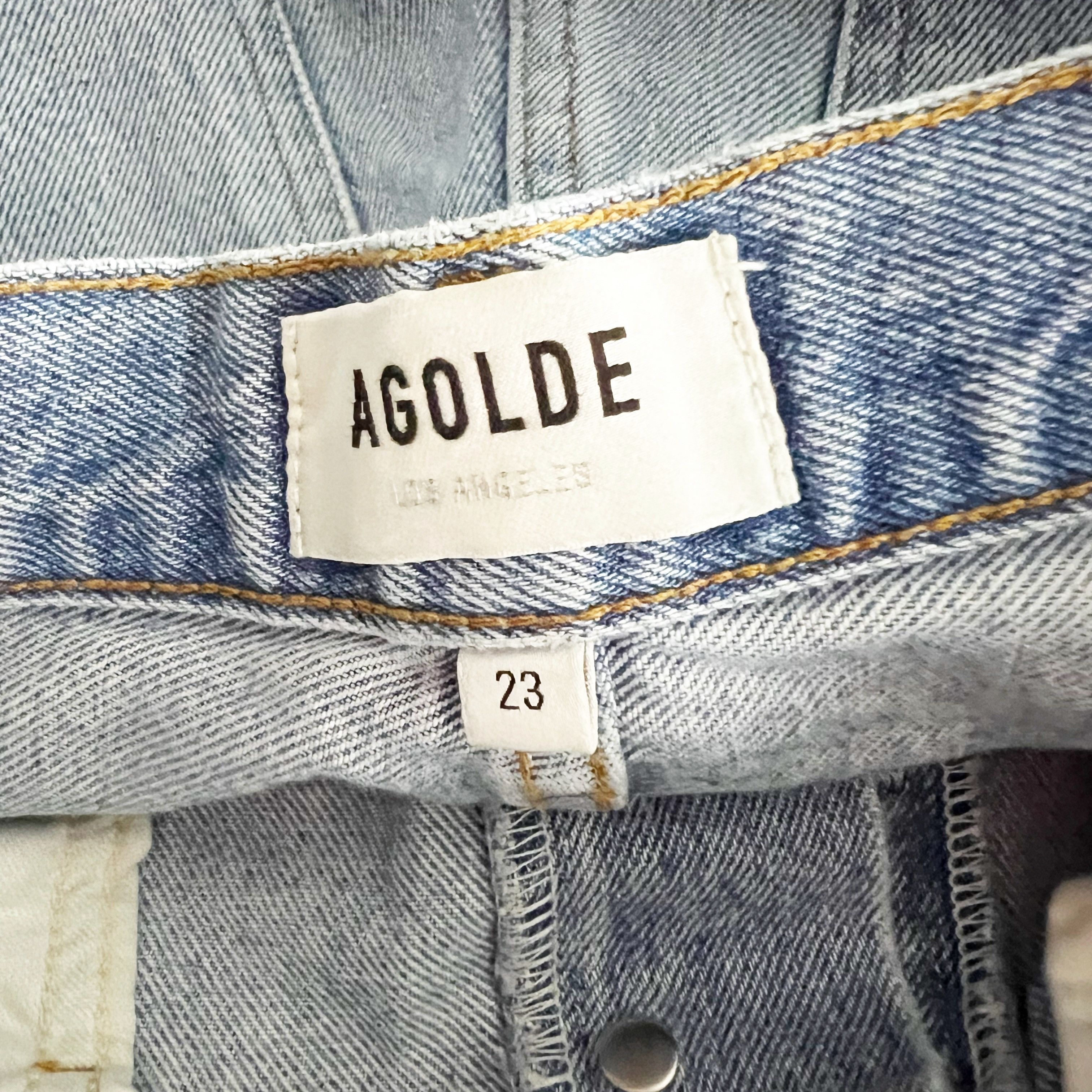 Agolde Agolde Denim Women's 90s Mid Rise Loose Fit Size 23" - 2 Thumbnail