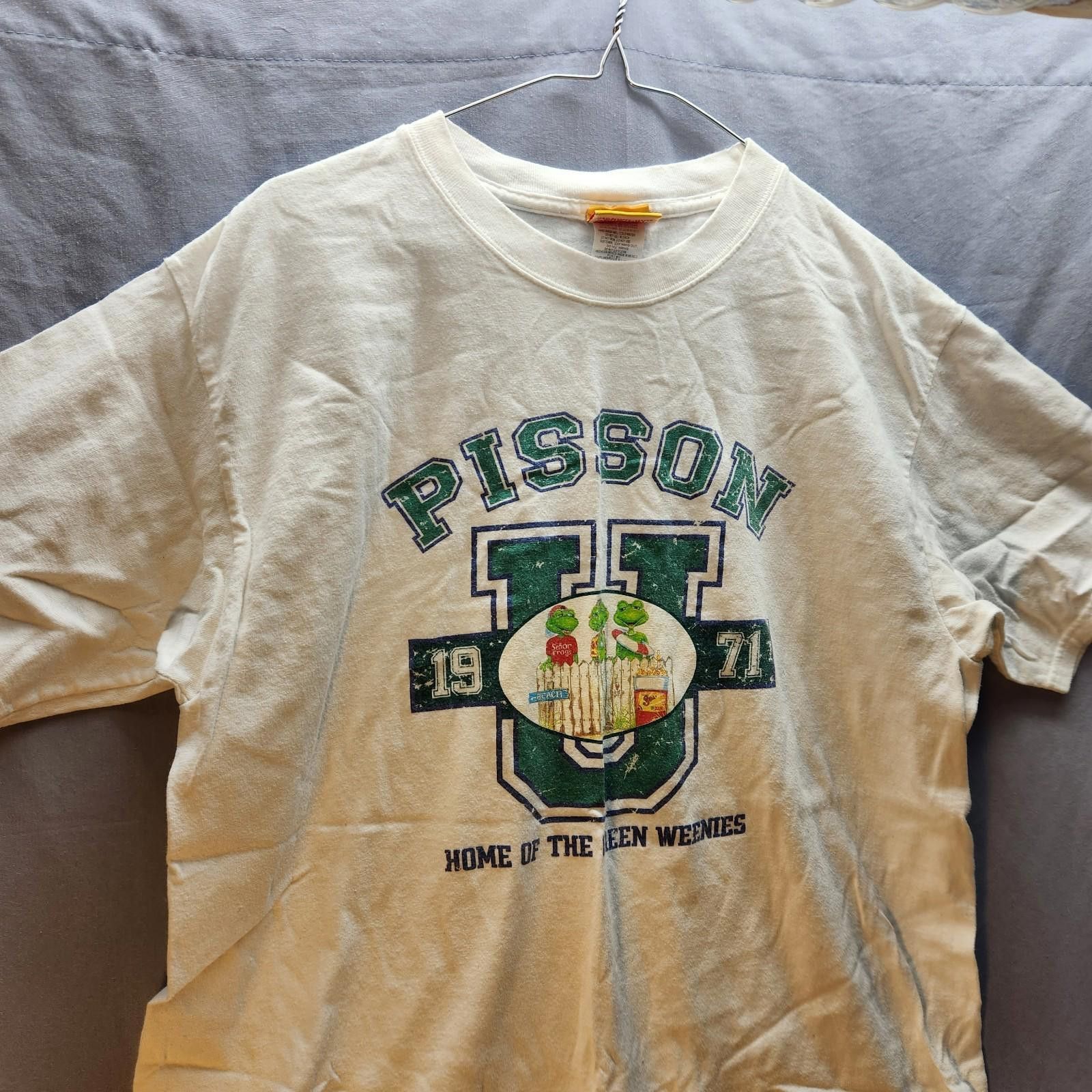Designer Vintage Senor Frogs Pisson U Tshirt Size Large Size US L / EU 52-54 / 3 - 2 Thumbnail