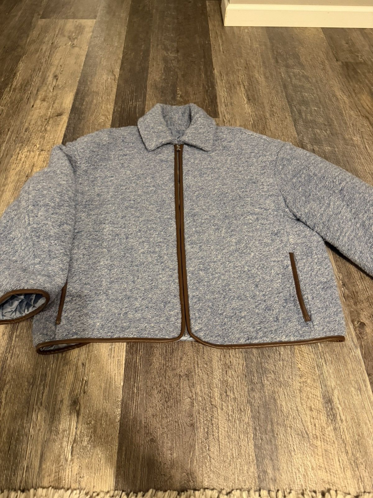 JW Anderson JW ANDERSON Blue Contrast Trim Casual Jacket Size US XL / EU 56 / 4 - 1 Thumbnail
