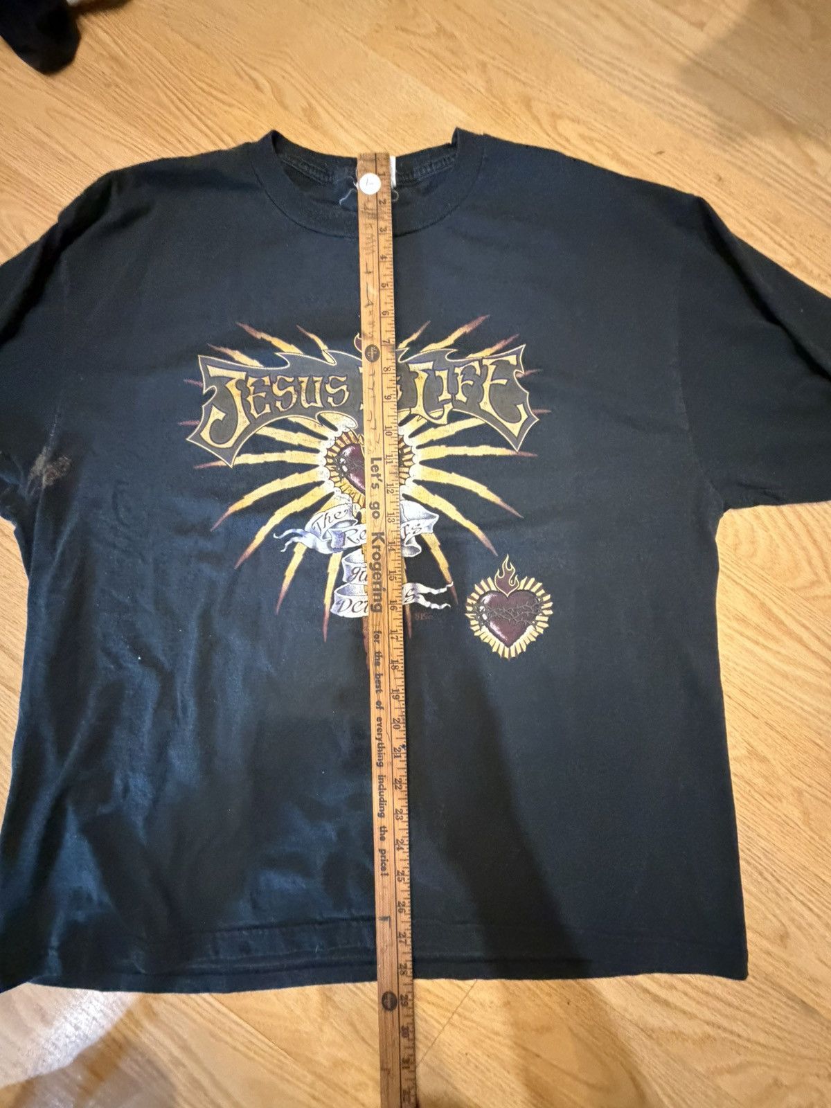 Vintage Vintage jesus long sleeve t shirt size 2XL faded Size US XXL / EU 58 / 5 - 5 Thumbnail