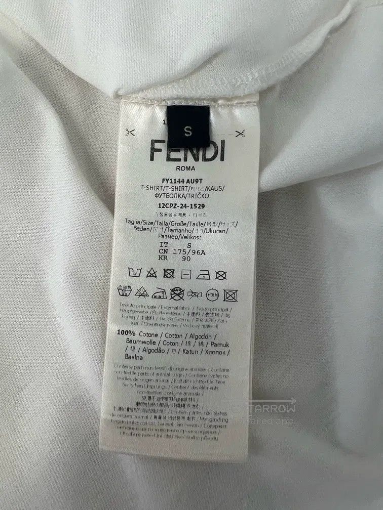 Fendi Fendi baguette embroidery printed short-sleeve white T-shi Size US S / EU 44-46 / 1 - 8 Thumbnail