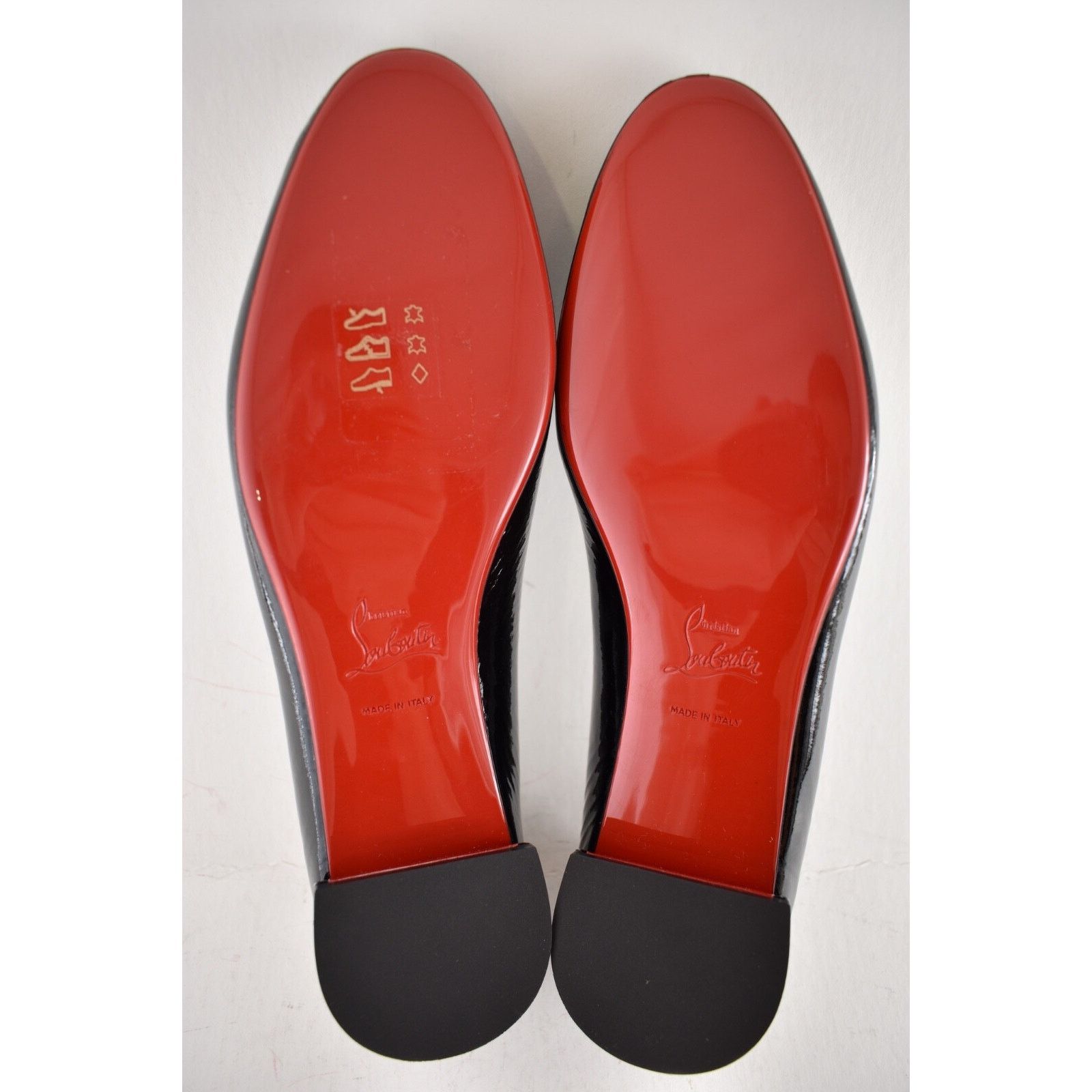 Christian Louboutin Christian Louboutin Sweetie Jane Flat Black Patent Leather Size US 11.5 / IT 41.5 - 14 Thumbnail