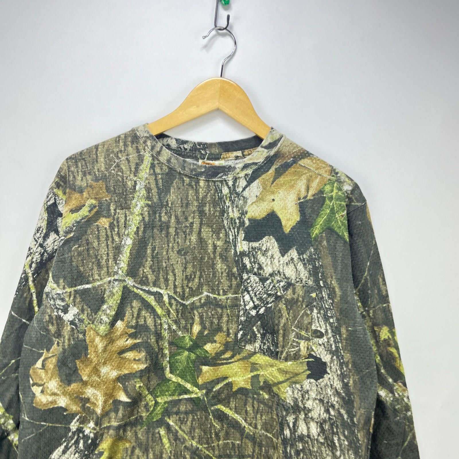 Vintage Vintage 90s Real Tree Camo Long Sleeve Shirt Cotton Large Size US L / EU 52-54 / 3 - 2 Thumbnail