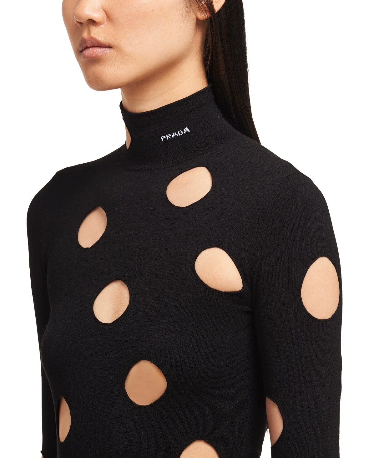 Prada Prada Orange Cut-Out High Neck Top Size XS / US 0-2 / IT 36-38 - 1 Thumbnail