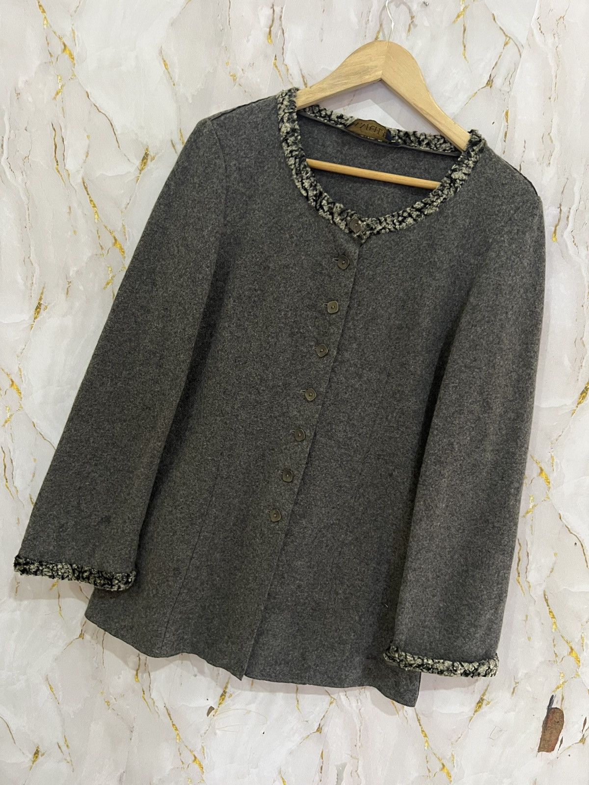 Designer Vintage Mariella Burani Jacket Made in Italy Size M / US 6-8 / IT 42-44 - 7 Thumbnail