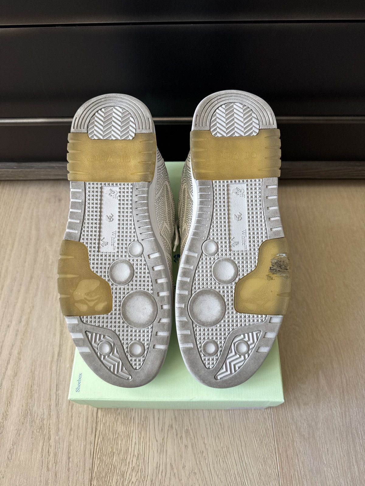 Off-White Off-White Out Of Office Crystal Embellished Sneaker Size US 11 / EU 44 - 3 Thumbnail