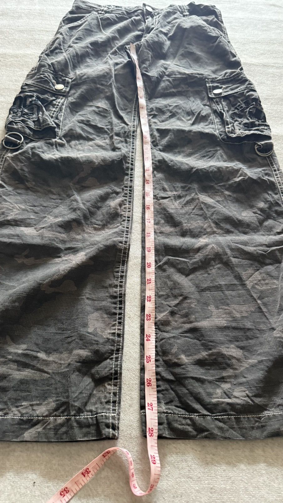 Japanese Brand Rare Ba-Tsu Studio Skull Embroidery Camo Tactical Pants Size US 28 / EU 44 - 12 Thumbnail