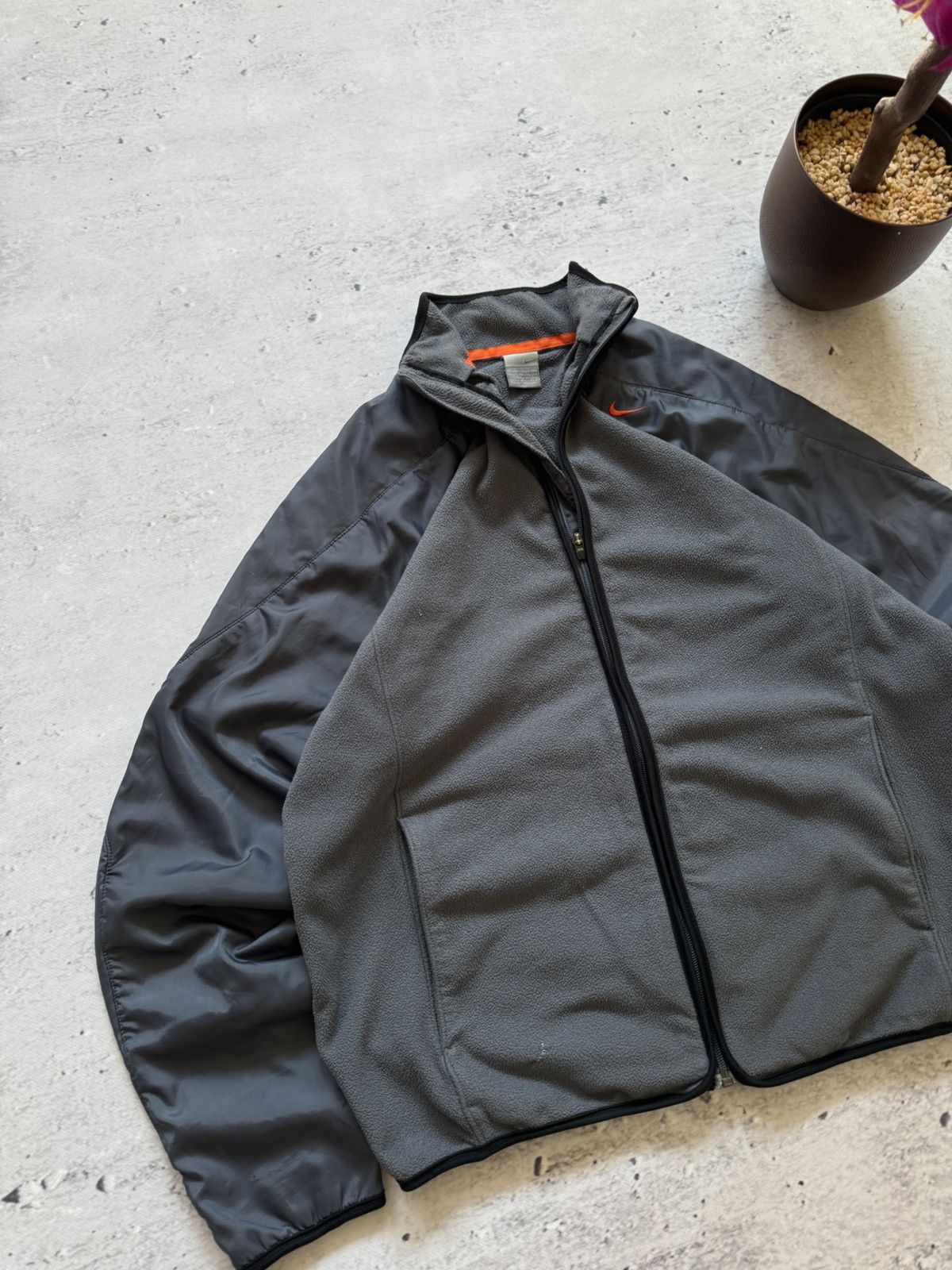 Nike × Vintage NIKE TEDDY FLEECE VINTAGE 00s y2k ZIP HOODIE BASIC LOGO Size US L / EU 52-54 / 3 - 4 Thumbnail