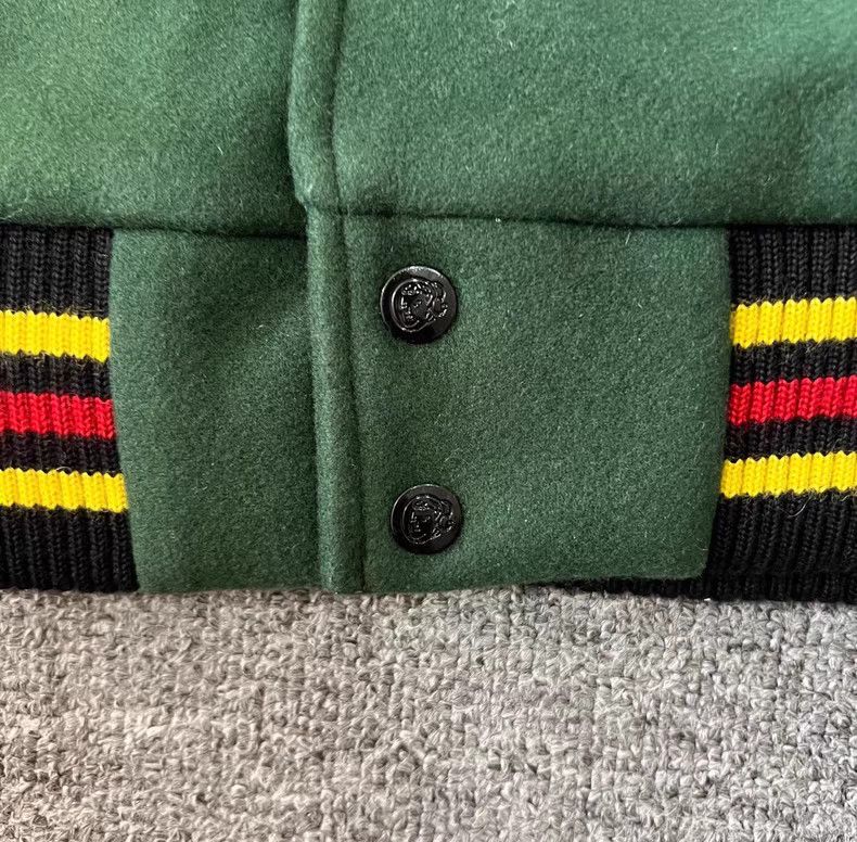 Billionaire Boys Club Green Rocket Sleeve Terry Embroidered Varsity Jacket. Q7 Size US M / EU 48-50 / 2 - 3 Thumbnail