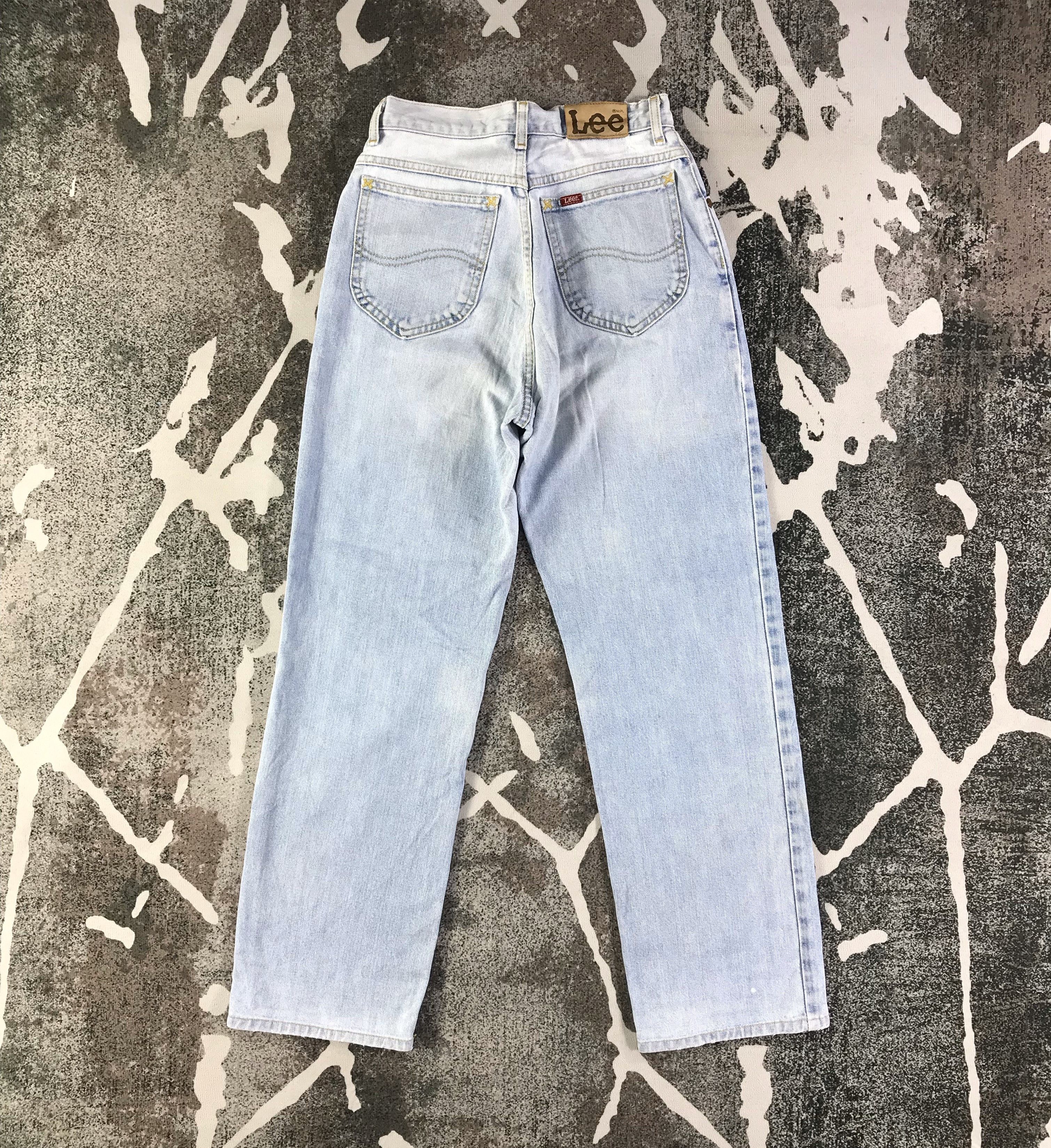Lee Vintage Lee Jeans Medium Wash Denim KJ1630 Size 25" / US 0 / IT 36 - 2 Thumbnail
