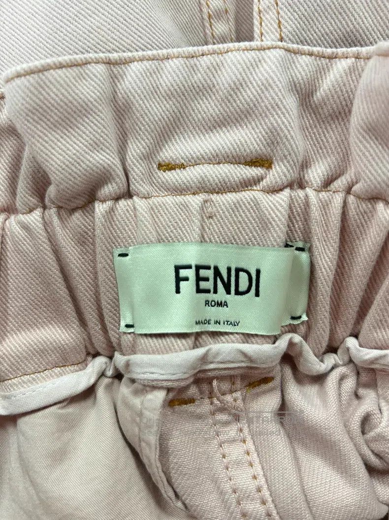 Fendi Fendi Cherry blossom pink cotton high-waist skirt Size 24" / US 00 / IT 34 - 3 Thumbnail