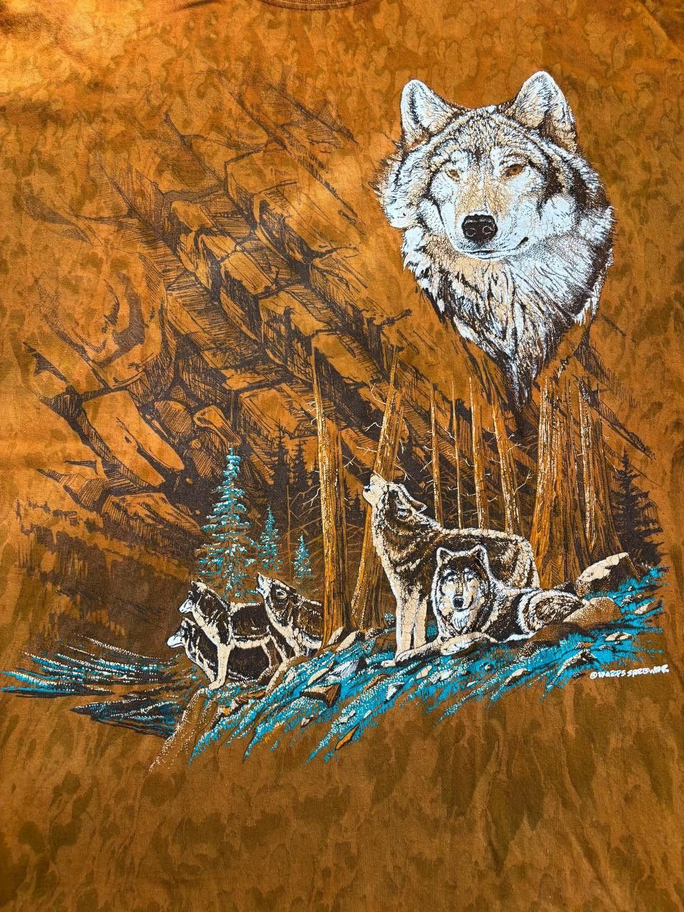 Vintage Vintage 1992 Ragtop Wolf Nature Tee Made in USA Size US L / EU 52-54 / 3 - 7 Thumbnail