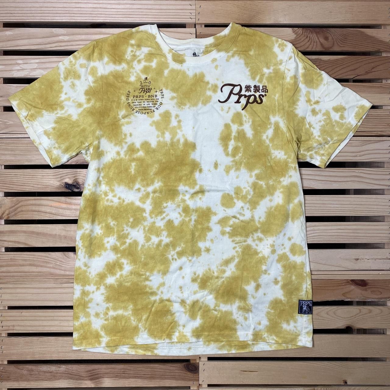 Prps PRPS Yellow & White Streetwear Tee Size Large Size US L / EU 52-54 / 3 - 2 Thumbnail