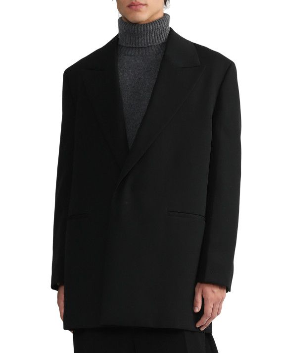 Jil Sander o1y1124 Single-Breasted Wool Blazer in Black Size US M / EU 48-50 / 2 - 3 Thumbnail