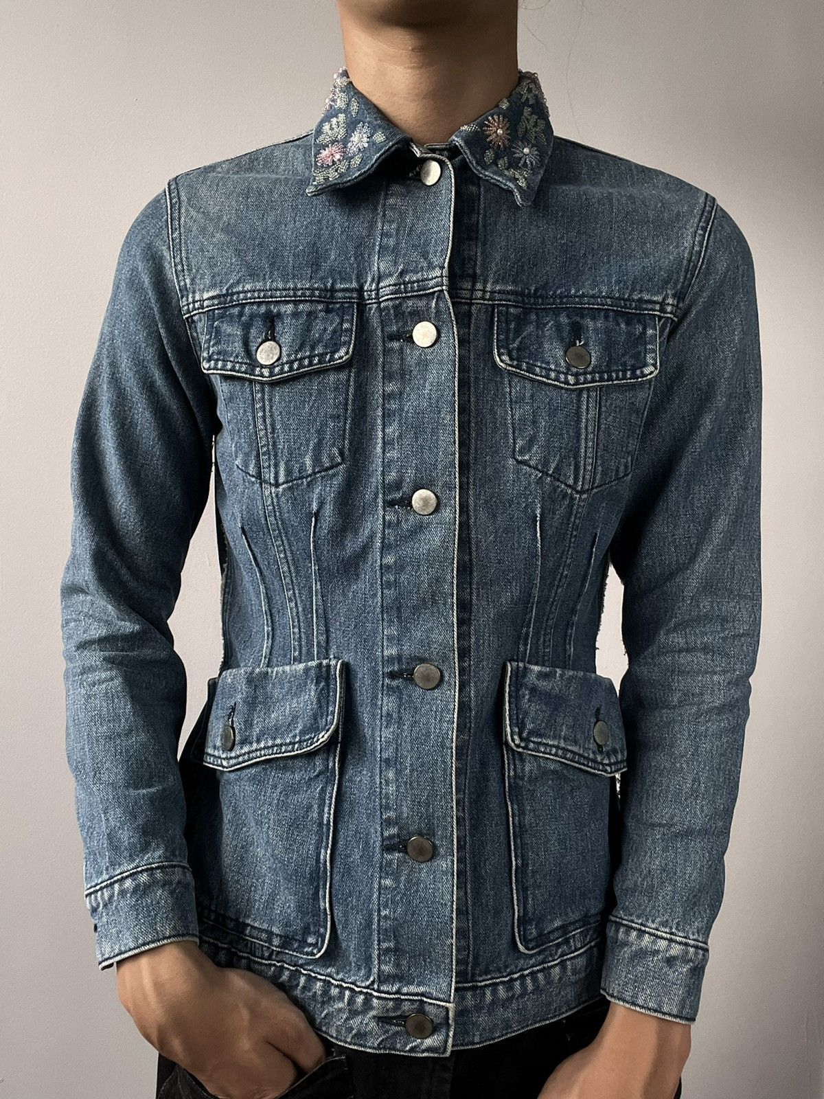 80's tricot COMME des GARÇONS jacket 80s Tricot Comme Des Garcons Denim Jacket