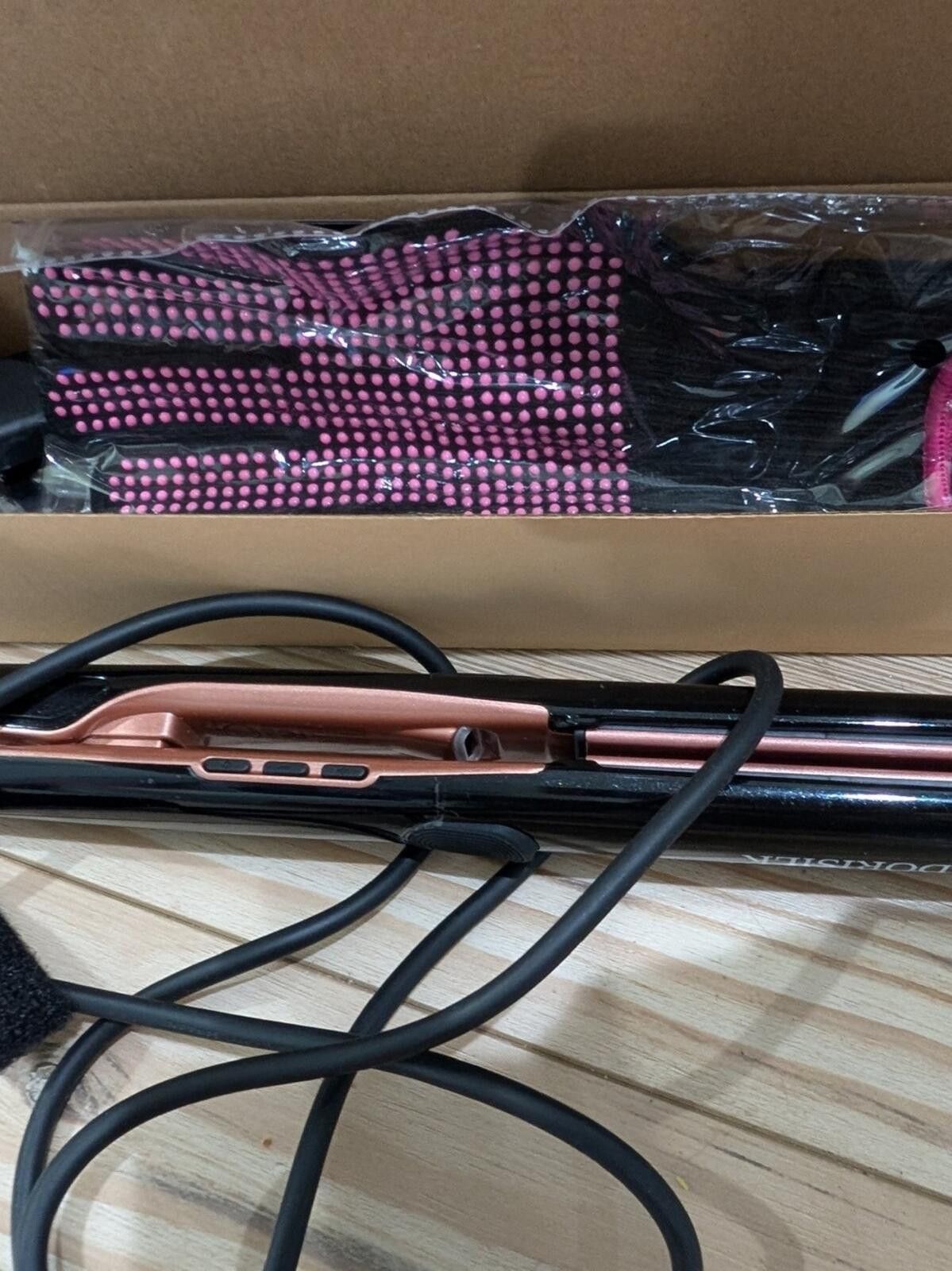 Other Black and Rose Gold Flat Iron Hair Straightener Size ONE SIZE - 2 Thumbnail