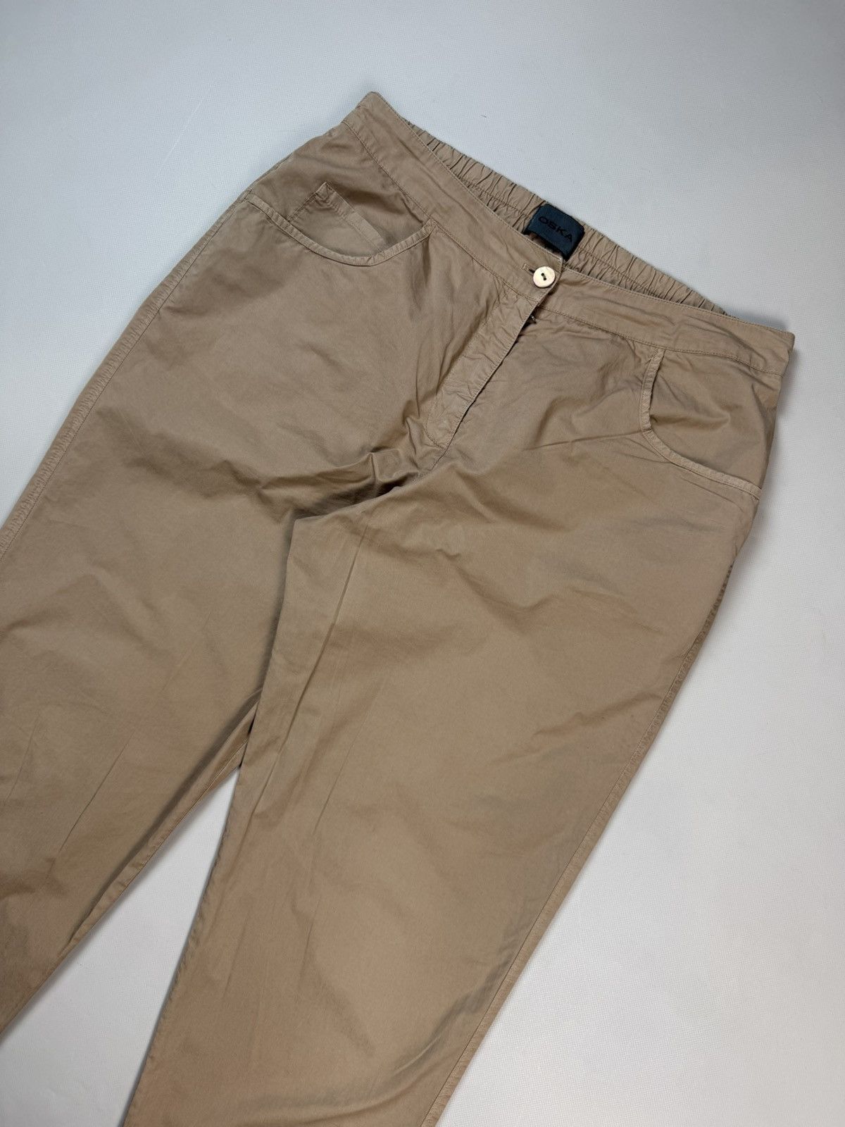 OSKA Oska Ladies Avant-Garde Cotton Chino Pants Trousers Size 3 Size 32" / US 10 / IT 46 - 2 Thumbnail