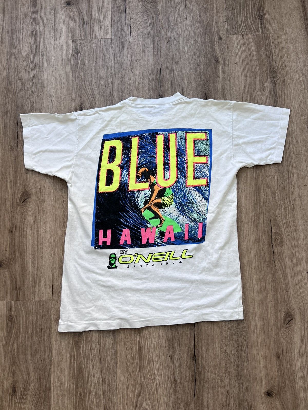Gotcha × O'Neill × Quiksilver Vintage Blue Hawaii by Oneill Surf Tee Size US L / EU 52-54 / 3 - 1 Thumbnail
