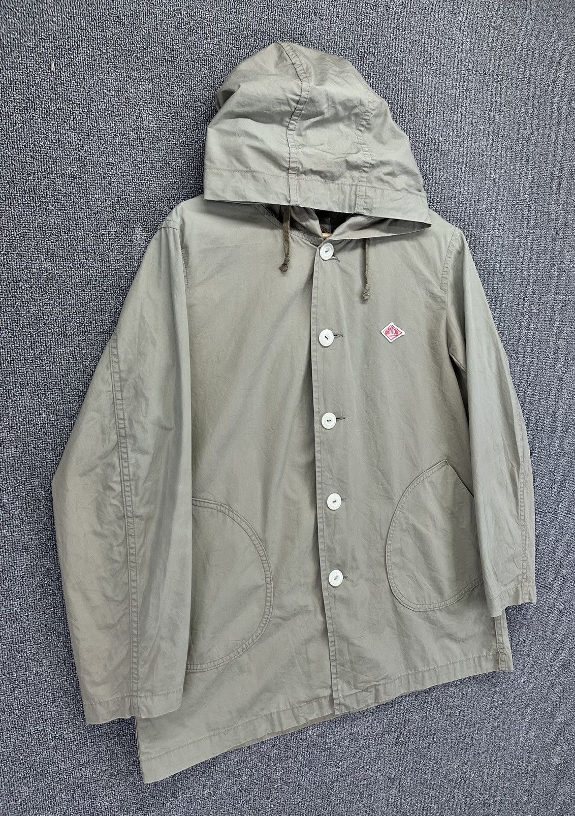 Danton Vintage Danton Vetement Hooded Button Up Light Jacket Size XS / US 0-2 / IT 36-38 - 2 Thumbnail