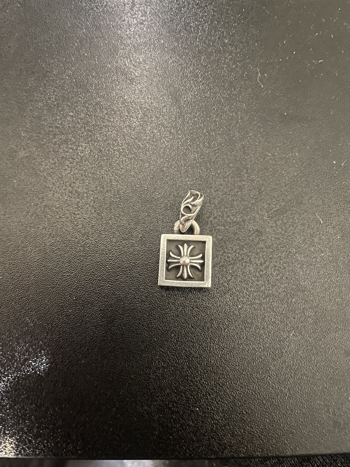 image of Chrome Hearts Framed Plus Pendant in Silver, Men's