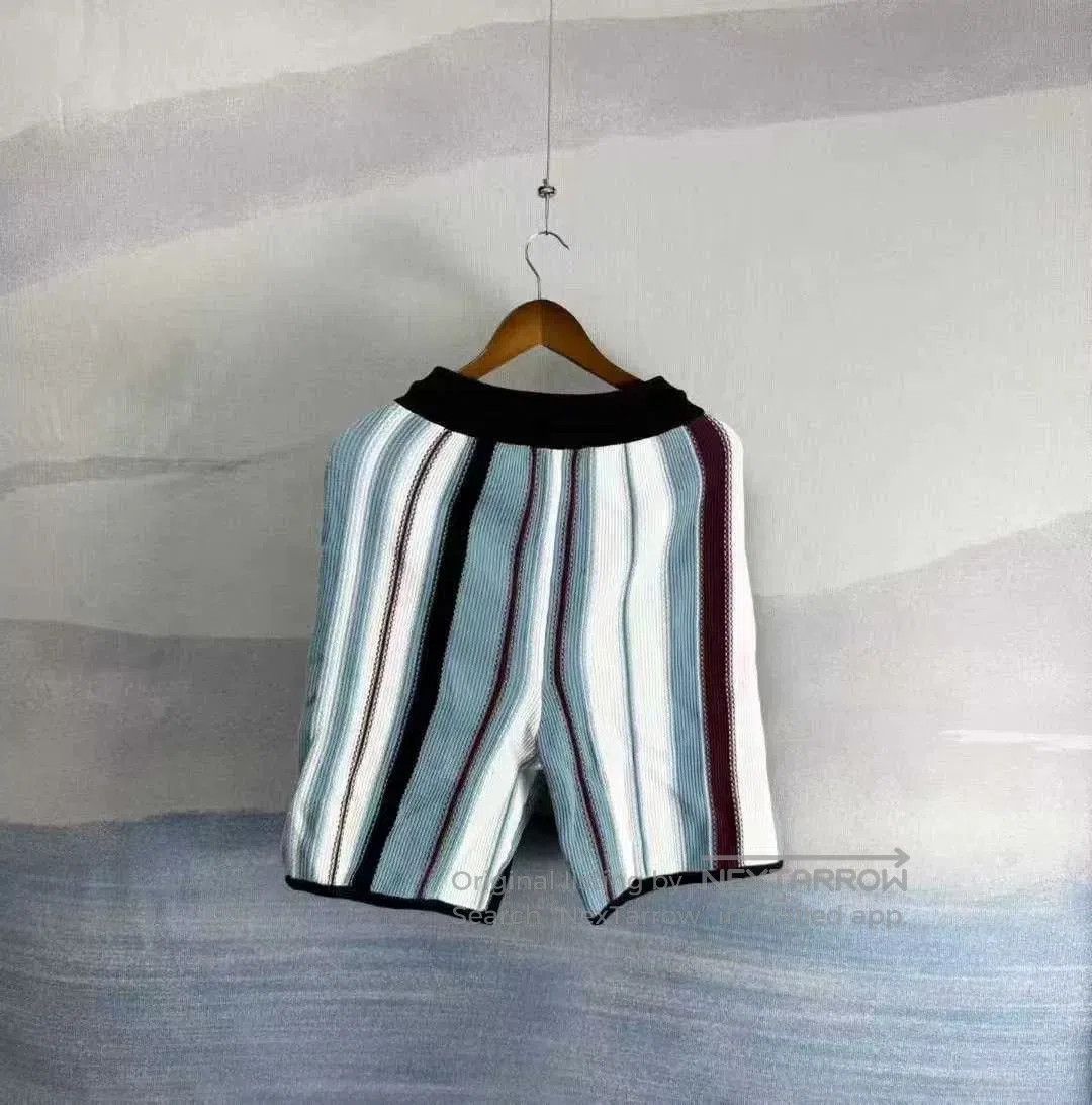 Louis Vuitton louis vuitton striped embroidered knit shorts. Size 23" - 3 Thumbnail